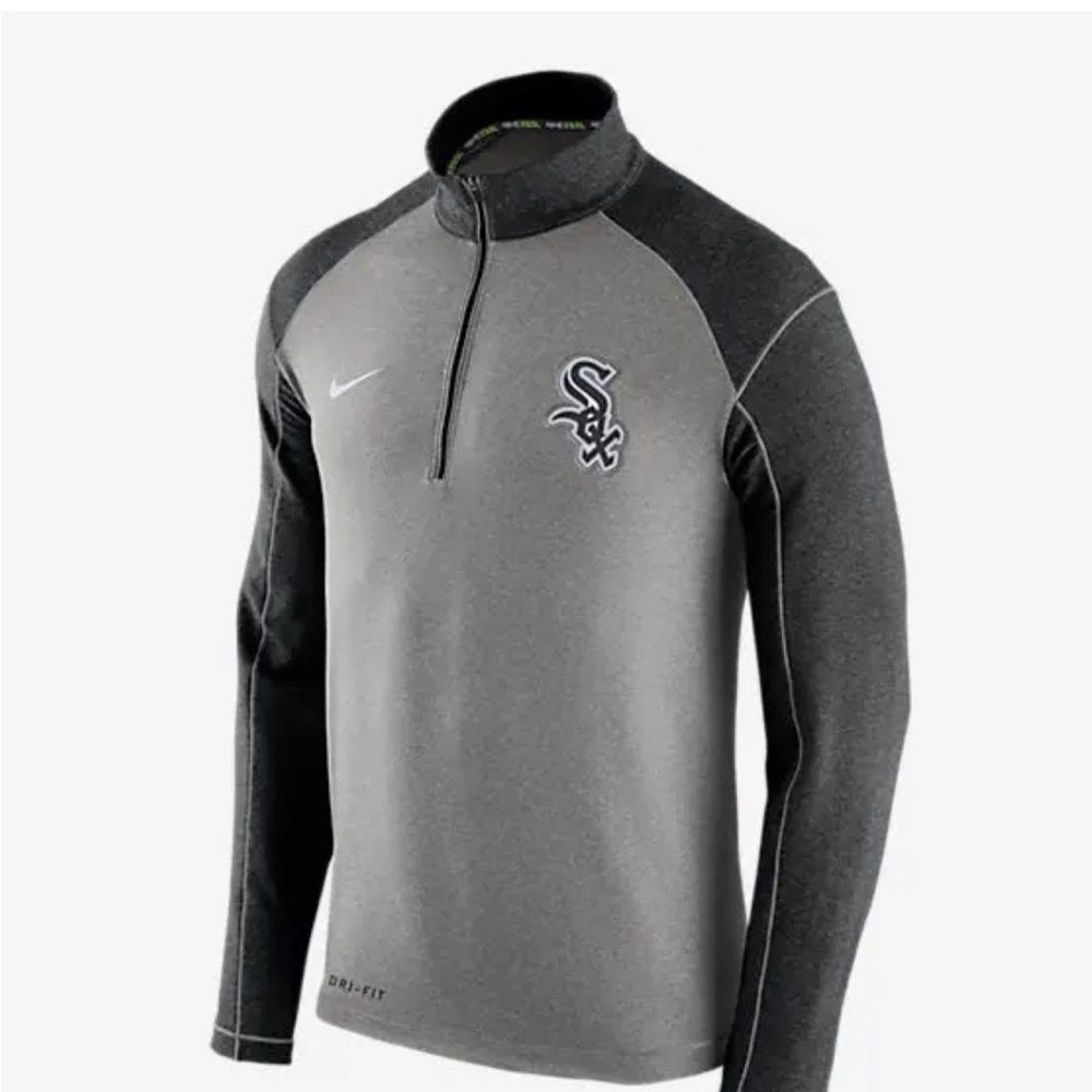 NWT Nike Men Chicago White Sox  1/2  zip shirt